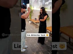 Lie detection test 😳 #ytshorts #videoshort #test