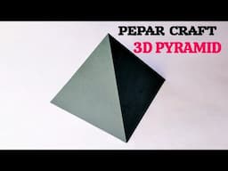 How to make a paper PYRAMID easy | best out of paper