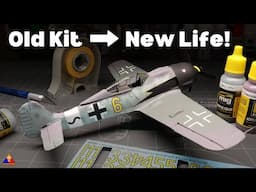 Tamiya 1/48 Fw-190A-8/R2 | Repainting & Refurbishing Old Scale Model Aircraft Builds