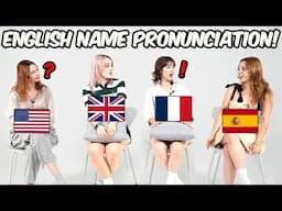 American Was Shocked by Name Pronunciation Differenecs!! l  France, Spain, USA, UK