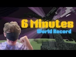 (WR) Blindfolded Minecraft Speedrun In 6:45!