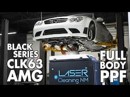 Ultimate Protection for a Mercedes CLK63 AMG Black Series: Full Body PPF, Laser & Dry Ice Cleaning!