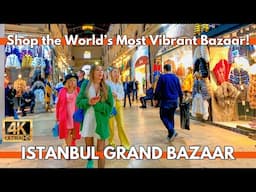 ISTANBUL TURKEY 4K UHD WALKING TOUR AROUND GRAND BAZAAR(Kapalı Çarşı) SHOPPING MARKET