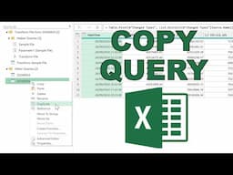 How to copy a power query and use it on another folder