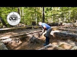 Building a Genuine Off Grid Log Cabin - Root Cellar and Foundation - Ep. 2