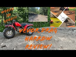 TOOL REVIEW - VEVOR 76” Drag Harrow Review and Demonstration - IT WORKS SO GOOD!!!