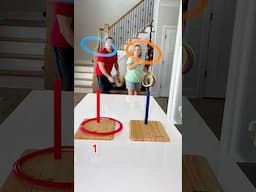 Get as many points as you can in this ring toss challenge! #familygames