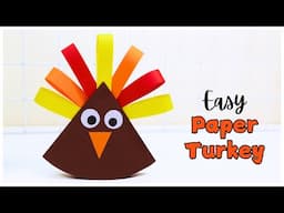 Easy Paper Turkey Thanksgiving Craft