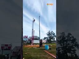 Pemasangan Tower Fourangle dan Penangkal Petir di Merauke, Papua