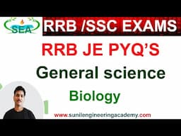 RRB JE CBT1 - General science - Previous year MCQ's  on Biology - General Science Important MCQ