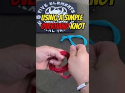 🪢 ROPE SHACKLE 🪢 HOW TO TIE A BUSHCRAFT CARABINER OUT OF ROPE - #shorts #survival #bushcraft #knot