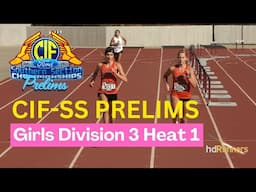 2024 XC - CIF-SS Prelims - D3 Girls Heat 1 (Byrne and Errington lead South Pasadena as top team)