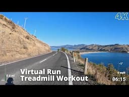 Virtual Run | Virtual Running Videos Treadmill Workout Scenery | Taiaroa Heads Run 1 Hour