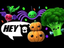 Hey Bear Sensory - Happy Halloween Dance Party! - Funky Veggies- New Video!