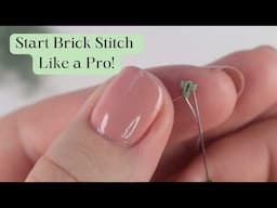 The FASTEST Way to Master Brick Stitch with 2-Row Technique!