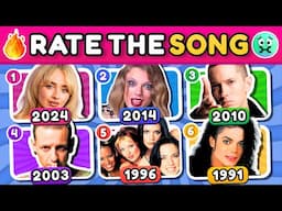 RATE THE SONG 🎵Hits Rewind 2024-1990 ⏪ | Music Quiz