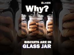 Why are biscuits stored in a glass jar #biscuit #glass