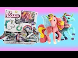 Full Box Opening of Lil' Flockers Unicorn Figure and Stickers Toys