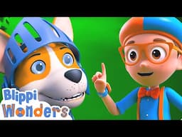 Blippi Meets Sir Butterscotch the Knight! | Blippi Wonders | Moonbug Kids📖Learning Corner