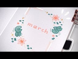 March 2024 bullet journal setup | plan with me