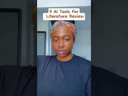 AI Tools for Literature Review I wish I knew earlier