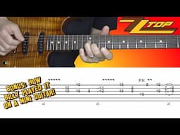 ZZ Top - I'm Bad, I'm Nationwide - guitar lesson (outro solo) with tabs! 😎🎸🔥