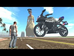 Franklin Found Giant Police Bike Kamla in Indian Bike Driving 3D