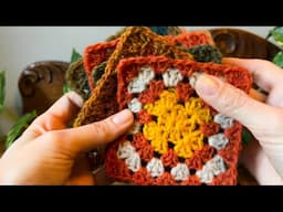 How to crochet the perfect granny square! 🧶 BONUS: a guide to weaving in ends with minimal effort.