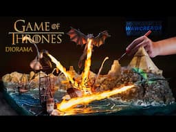 Building The Biggest Dragon Battle Diorama In Game Of Thrones Of Clay Scupting | Resin Art