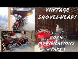 Modifying a VINTAGE Shovel Head Harley for the 2024 Riding Season - Part 1