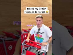 Taking My British Husband To TARGET 😅😂 #funnyvideos #target #couplecomedy