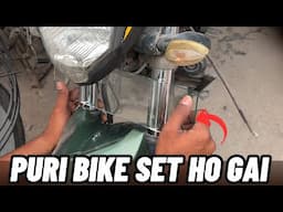 Fix Your Motorcycle’s Front Suspension Easily with a Glass Tool! | Arv Brothers |