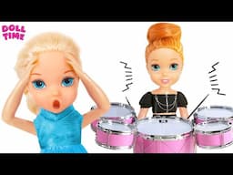 Elsie and Annie -Playing too Loud! Learn How To Play Musical Instruments