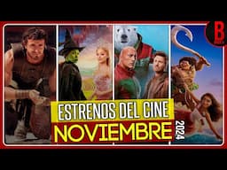 ESTRENOS del CINE NOVIEMBRE 2024 | Películas que se Estrenan en Noviembre 2024