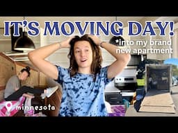 IT'S MOVING DAY!!! moving out for the first time + empty apartment tour (emotional)