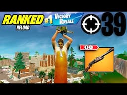 39 Elimination Solo Vs Squads "Ranked RELOAD" Gameplay Wins (Fortnite PS4 Controller On PC)