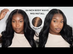 THE BEST READY TO WEAR WIG WITH CURLS! | EASY *SINGLE KNOT* FRONTAL WIG INSTALL | ALIPEARL HAIR