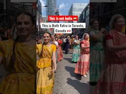 Rath Yatra 2024, Toronto 🇨🇦 Watch the complete vlog in YT channel. #canada #shorts #rathyatra