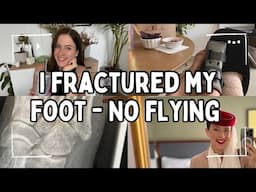 I FRACTURED MY FOOT - NO FLYING | DAY IN THE LIFE DUBAI | Emirates Cabin Crew Flight Attendant Vlog