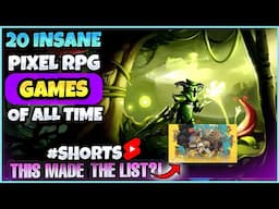 INSANE 20 PIXEL ART INDIE RPG GAMES  | You Won't Believe What Made The List #shorts