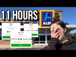 Taking Every ALDI Instacart/Doordash Order For 11 Hours Straight. . .