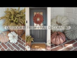 OUTDOOR FALL DECORATING + REFRESH