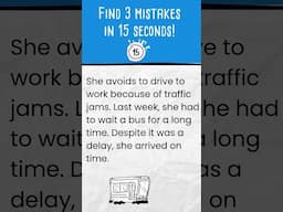 Find 3 Mistakes in 15 Seconds! #englishvocabulary #englishonline