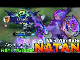 SAVAGE! Natan 88% Win Rate - Top 1 Global Natan by Aɳყα Fσɾɠҽɾ - Mobile Legends