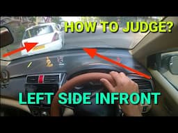 Perfect judgement on turn from left side in car| Right side judgement trick| @rahul_arora