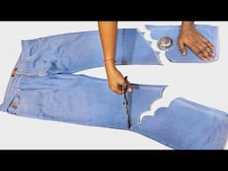 Jeans Pant का एसा IDEA आपने आज तक नही देखा होगा # DiY Old Jeans RE Use Idea # RE Ise Idea From Jeans