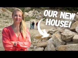 We went to see our stone house, BEFORE we build it