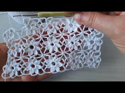 Incredible & Easy Crochet Flower Summer Shawl, Sweater, Blouse & Runner Tutoria