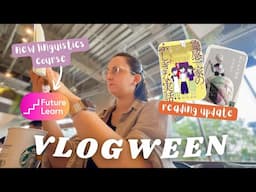 HALLOWEEN read about GHOSTS & new LINGUISTICS course 🍂🍁🎃 #VLOGWEEN 4