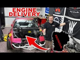 Taking Delivery of my J35 Honda Engine for my S13!